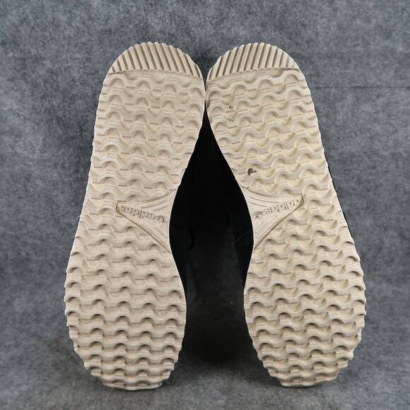 Adidas Shoes Mens 11.5 Military Trail Runner Sneakers Black Leather Primaloft - Picture 11 of 13